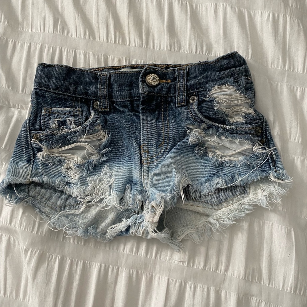 Custom Levi Shorts girls size 4 and a daisy non brand pair of shorts